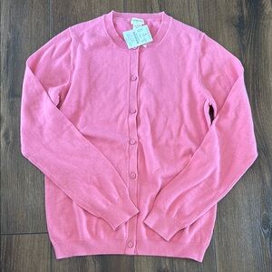 NWT Crewcuts Pink Classic Knit Sweater xl 12/14